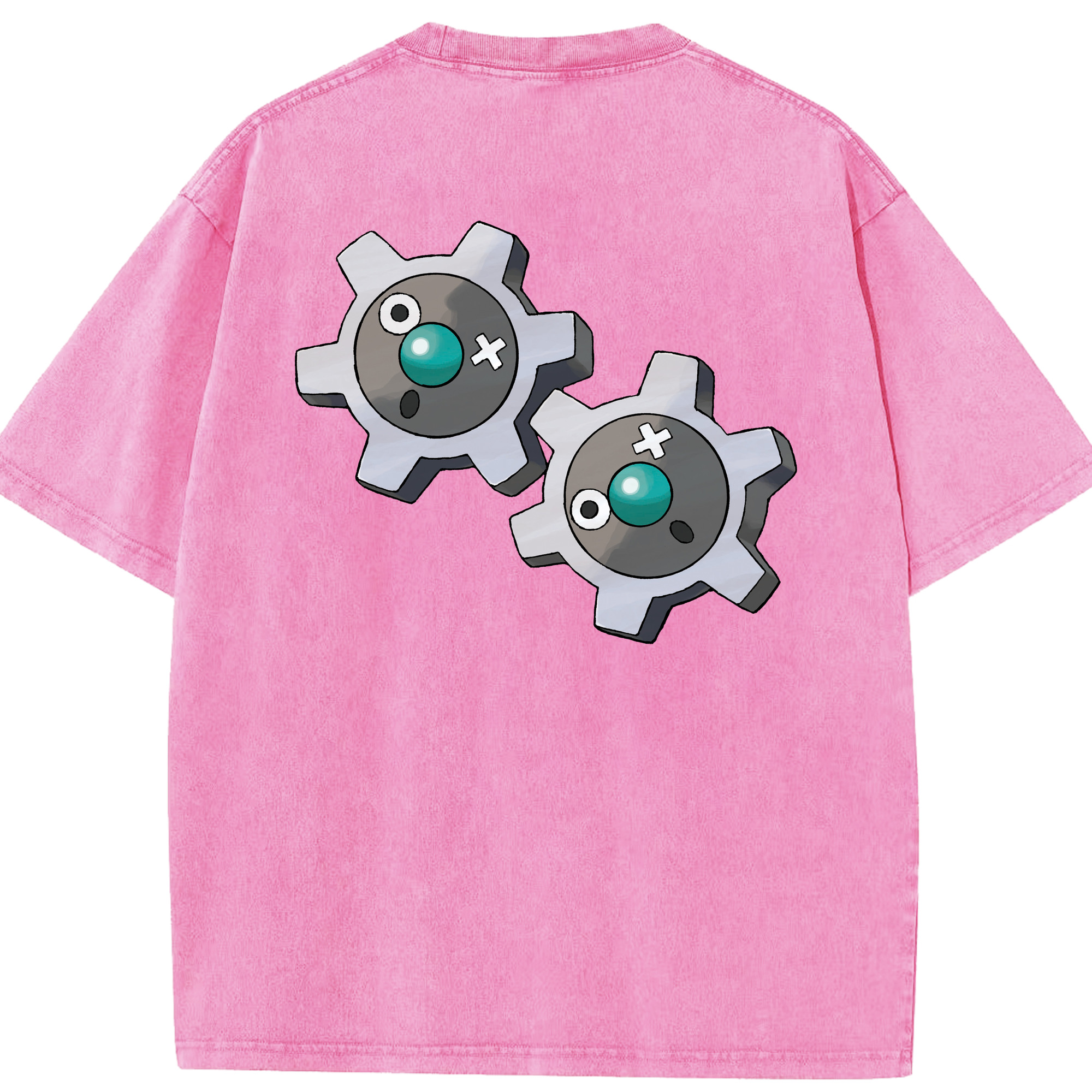 （画像用） ポケットモンスター Pokémon 綿100% ヴィンテージ風 半袖Tシャツ（背面プリント）